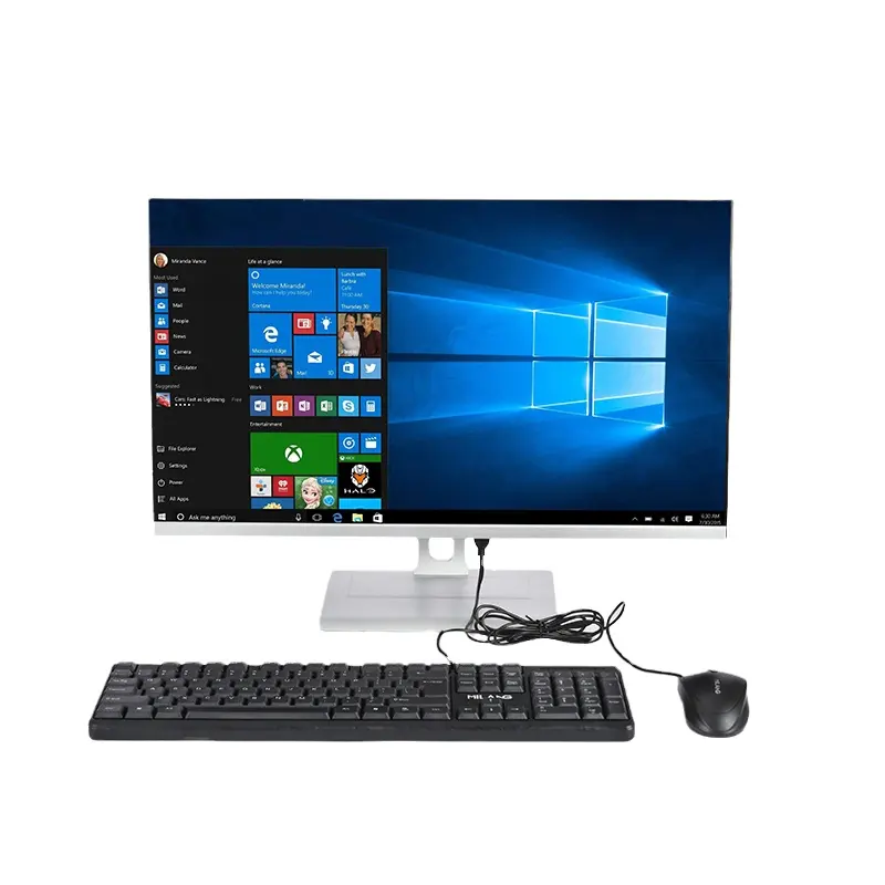 Factory price monoblock i3 i5 i7 OEM 23.6inch all in one desktop computer all-in-one PC