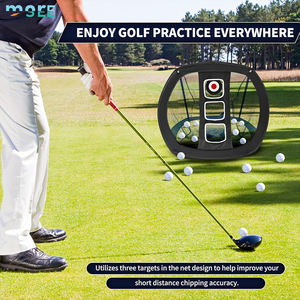 SeeMore Juegos de interior al aire libre Precisión de astillado Práctica de swing Regalo de golfista Práctica de golf Objetivo de red con alfombrilla y pelotas - Product Image 6
