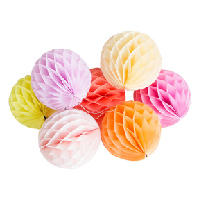 Hot Sale Color Honeycomb Paper Ball Hanging Decorative Props Birthday Wedding Party Holiday Supplies Wholesale - Product Image 6