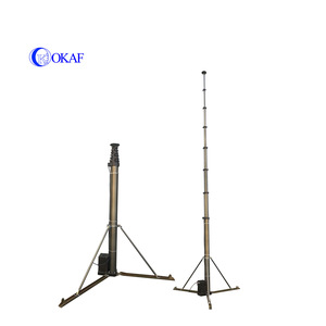 Tiang Antena Teleskopik 6m yang Dipasang di Kendaraan dengan Derek Listrik Bermotor untuk Mengangkat Aksesori Menara Telekomunikasi Bergerak - Product Image 5