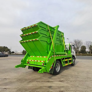 Xuất khẩu HOWO nhỏ Swing ARM Xe Tải cuộn trên và tắt Xe tải rác bỏ qua loader từ chối Bộ sưu tập xe tải để bán - Product Image 4