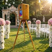Machine de photomaton numérique tout-en-un, photomaton pour selfies compatible avec les appareils photo reflex numériques et les iPad, idéale pour les mariages