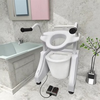 Siège de toilette surélevé adapté aux personnes âgées - Chaise de sécurité antidérapante pour salle de bain