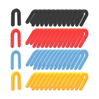 Entretoises de carrelage en plastique multicolores de 1/16 à 1,5 mm pour fenêtres, joints en plastique en forme de U, chevilles d'expansion en fer à cheval, clips de calfeutrage