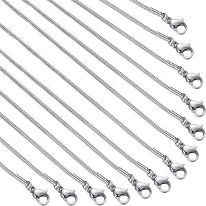 Collar de acero inoxidable <span class=keywords><strong>Xu</strong></span> <span class=keywords><strong>Han</strong></span>, cadena de serpiente para colgante DIY, joyería para la clavícula - Product Image 1