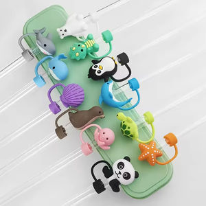 Cubiertas de Silicona <span class=keywords><strong>para</strong></span> Pajitas con Forma de Animalitos de 0.4 Pulgadas <span class=keywords><strong>para</strong></span> Vasos Stanley, <span class=keywords><strong>Tapas</strong></span> Antipolvo <span class=keywords><strong>para</strong></span> Accesorios de Vasos Stanley - Product Image 3
