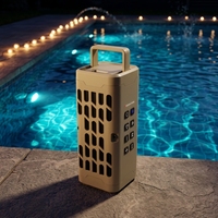 Enceinte portable d'extérieur mini Tur Tle Box Meganet Auracaust (EN11) avec attraction magnétique sans fil, étanche IPX7 6.0