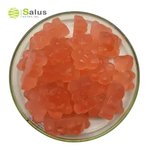 Gommes naturelles à saveur de fraise, vitamine A 25000 UI, bonbons antioxydants à base de pectine 120 Dosage de palmitate de rétinyle