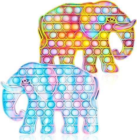 Радуга поп игрушки Fidget Poppers пузырь со звуком Непоседа сенсорные игрушки