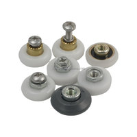Roulette de porte coulissante moderne en acier Cowell SR001 avec roulettes en nylon, faible bruit, épaisseur 4 mm pour porte de douche
