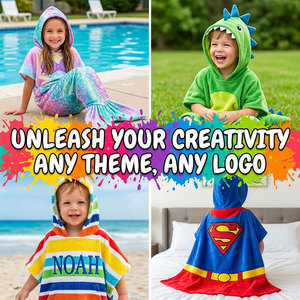 Nueva <span class=keywords><strong>Toalla</strong></span> con Capucha Personalizada con Personajes de <span class=keywords><strong>Anime</strong></span> para Niños, Poncho de Verano para Viajes, <span class=keywords><strong>Toalla</strong></span> Absorbente para Baño y Playa - Product Image 3