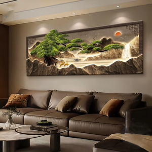 Orologio <span class=keywords><strong>LED</strong></span> di Lusso per Arredamento Moderno, Quadro <span class=keywords><strong>da</strong></span> <span class=keywords><strong>Parete</strong></span> Artistico per Ingresso, Portico e Soggiorno - Product Image 3