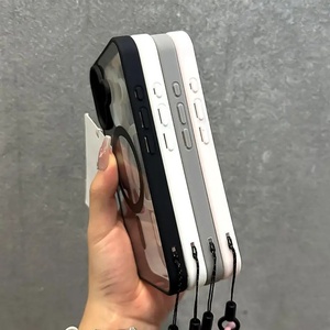 Funda Magnética Transparente de Lujo con Cordón para iPhone 17 16 15 14 13 Pro Max, Carcasa Protectora Antigolpes con Correa de Muñeca - Product Image 6