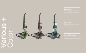 Compass 3-in-1 Electric <strong>Hand</strong> <strong>Held</strong> <strong>Carpet</strong> <strong>Washer</strong> DUAL Brush Vacuum Cleaner Wet/Dry Bagless Deep Cleaning 1-Year Warranty - Product Image 4