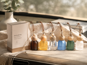 Flaconi Vuoti in Vetro Colorato da 10ml con Collare in Legno, Deodorante per <span class=keywords><strong>Auto</strong></span>, Fiale per Profumo, Confezione Pronta per la Spedizione - Product Image 5