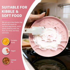 Pet Silicone Slow Feeding Bowl Food Easy Clean Dog Licking <b>Mat</b> Anti Gulp Choke Feeder <b>Large</b> Personalized Luxury Pet Bowl - Product Image 6