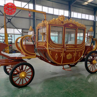 Carrosse Royal Électrique Personnalisé pour Mariage, Calèche Hippomobile de Tourisme à Vendre