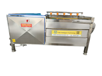 Borstelrol Was- en Schilmachine Gember Aardappel Wortel Reiniger Voedselveilige RVS Groenteverwerkingsapparatuur