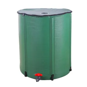 Hot sell Rain Barrel Hydroponic Reservoir 50L Foldable Rainwater Barrel Rain Water Barrel Collector for Downspout, with Filter