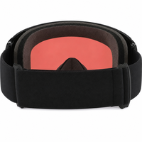 Lunettes de soleil unisexes Ride Wind pour le ski, protection UV, verres noirs iridium, monture sans bords en silicone PC/verre, anti-buée, miroir