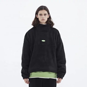 Felpa da uomo in pile 3/4 con cappuccio da uomo in pile polare Unisex personalizzata - Product Image 5