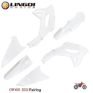 LINGQI CRF450 Kit complet de carénage en plastique pour carrosserie avant arrière Garde-boue Panneau latéral pour moto <span class=keywords><strong>Crf</strong></span> <span class=keywords><strong>450</strong></span> 2022 - Product Image 2