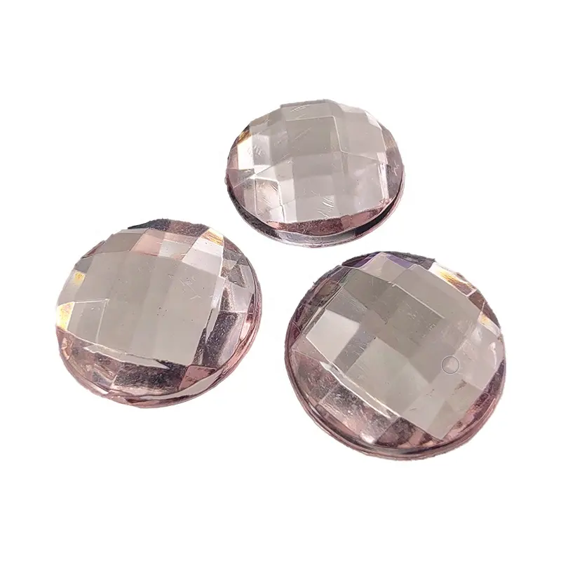 18mm Round Gems Jewels Acrylic Flatback Rhinestones Plastic Gemstone for Arts and Crafts Jewels