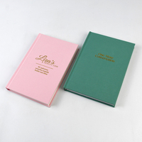 Servicio de Impresión de Cuadernos Personalizados, Directo de Fábrica, Logotipo con Estampado en Caliente, Tapa Dura de Tela, Papel Offset FSC, Agenda para Oficina