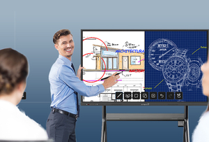 86-inch 4K màn hình cảm ứng tương tác máy tính bảng cho giảng dạy đa phương tiện và hội nghị truyền hình tương tác bảng trắng thông minh - Product Image 3
