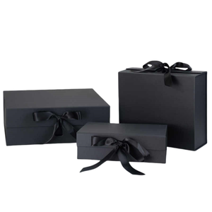 High Quality <b>Paper</b> <b>Box</b> Custom Clothing Packaging Luxury Black Cardboard <b>Paper</b> Packaging <b>Box</b> - Product Image 2