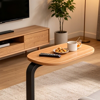 Table basse, table de chevet, mini table d'appoint, table d'angle mobile en métal industriel moderne avec rangement pour appartement, salon, hôpital, maison