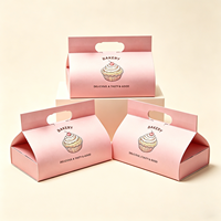 Caja Portátil Rosa de Materiales Reciclados, Diseño Especial de Fábrica, Sellado Fuerte, Logotipos Personalizables, Apta para Alimentos