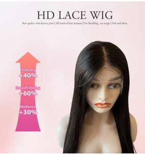 Parrucca Frontale in Pizzo HD 13 X 6 con Nodi Invisibili Sbiancati, Senza Colla, Look Perfetto da Salone, Pronta all'Uso - Product Image 4