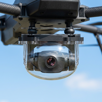 Kamera FPV Starlight 1080P A2 Mini IP65 dengan Gimbal Stabilizer Tahan Banting untuk Drone Pertanian UGV USV Dilengkapi HM30 Image Link