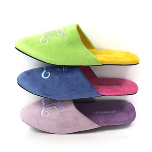 Commercio all'ingrosso Unisex coppia fodera in <span class=keywords><strong>pelle</strong></span> scamosciata Indoor Hotel mezze <span class=keywords><strong>pantofole</strong></span> in <span class=keywords><strong>pelle</strong></span> per <span class=keywords><strong>uomo</strong></span> - Product Image 2