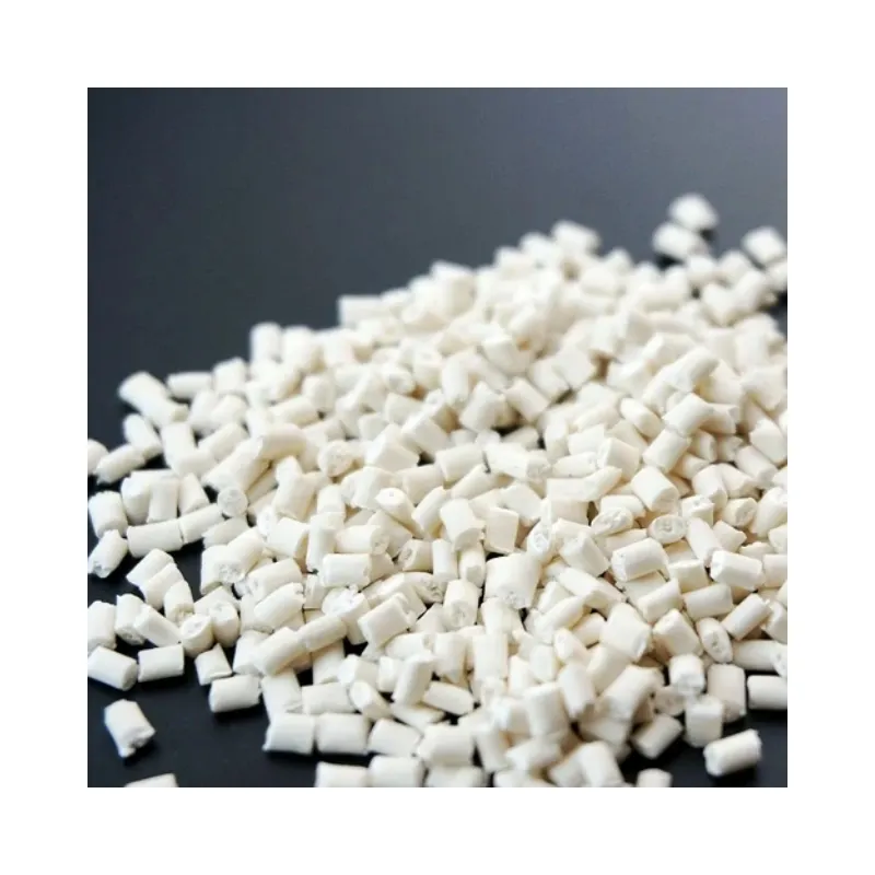 Ücretsiz örnek çin tedarikçisi yüksek kaliteli beyaz Masterbatch PBAT plastik granüller