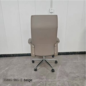Modern and comfortable office main chair 35885-985-2 <b>grey</b> & beige - Product Image 6