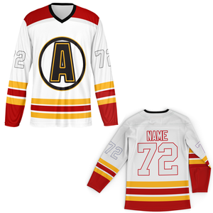 Kaus Jersey hoki es kustom OEM untuk dewasa Teknik sublimasi nama tim kustom pakaian olahraga - Product Image 6