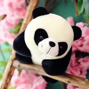 Panda yumuşak oyuncak beyaz siyah dolması hayvan peluş ayı