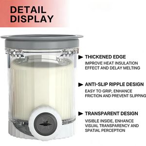 Replacement Lid Suitable for Ninja Swirl NC700 NC Ice Cream <b>Canister</b> & Cup Storage Container Plastic Dustproof - Product Image 3