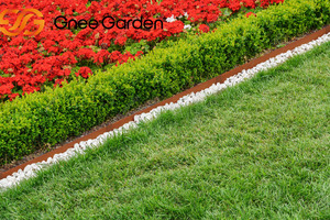 Bordure de pelouse en acier en forme de rectangle avec ouvertures respectueuses de la faune - Product Image 4