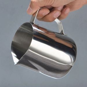 Pichet à mousse de lait pour café expresso et latte art 350/600/900 ml en acier inoxydable 304, prêt à être expédié, écologique - Product Image 1