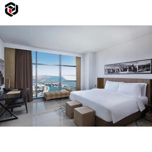 Ensemble de meubles de chambre d'hôtel <span class=keywords><strong>Hilton</strong></span> Garden Inn 4 étoiles sur mesure de luxe moderne en bois de qualité E1 pour appartement à Dubaï - Product Image 5