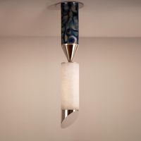 Lustre LED en laiton et albâtre espagnol, style français personnalisé, luxueux et élégant, pour îlot de cuisine, escalier, décoration intérieure, luminaire suspendu