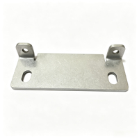Pièces en tôle sur mesure, acier galvanisé, support de montage plat, découpe au laser, pliage CNC, poinçonnage, support pivotant pour l'industrie
