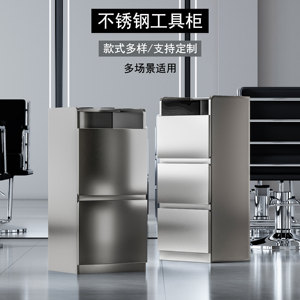 Modern Minimalist Salon <b>Trolley</b> Stainless Steel Cabinet 3 Drawers Durable Eco-Friendly Commercial Furniture for Hair <b>Tools</b> - Product Image 2