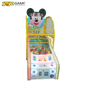 Machine d'arcade de basket-ball à monnayeur pour enfants, design <span class=keywords><strong>Mickey</strong></span>/Panda, construction en plastique, garantie 1 an, pour usage intérieur des enfants - Product Image 1