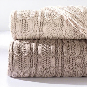 Coperta in Maglia a Trecce 100% Cotone <span class=keywords><strong>Magic</strong></span> Green per Giovani - Product Image 1