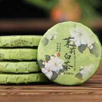 Thé blanc portable du Yunnan, issu d'arbres anciens, parfumé au jasmin, mini-pains de thé apaisants