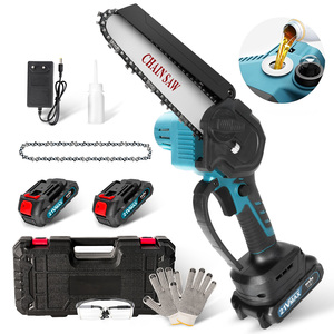 Mini Battery Cordless Industrial Chainsaw 21V 550W 6IN Bar Top Handle Anti-Slip Grip Professional <b>Tree</b> <b>Cutting</b> <b>Machine</b> OEM CS11 - Product Image 1